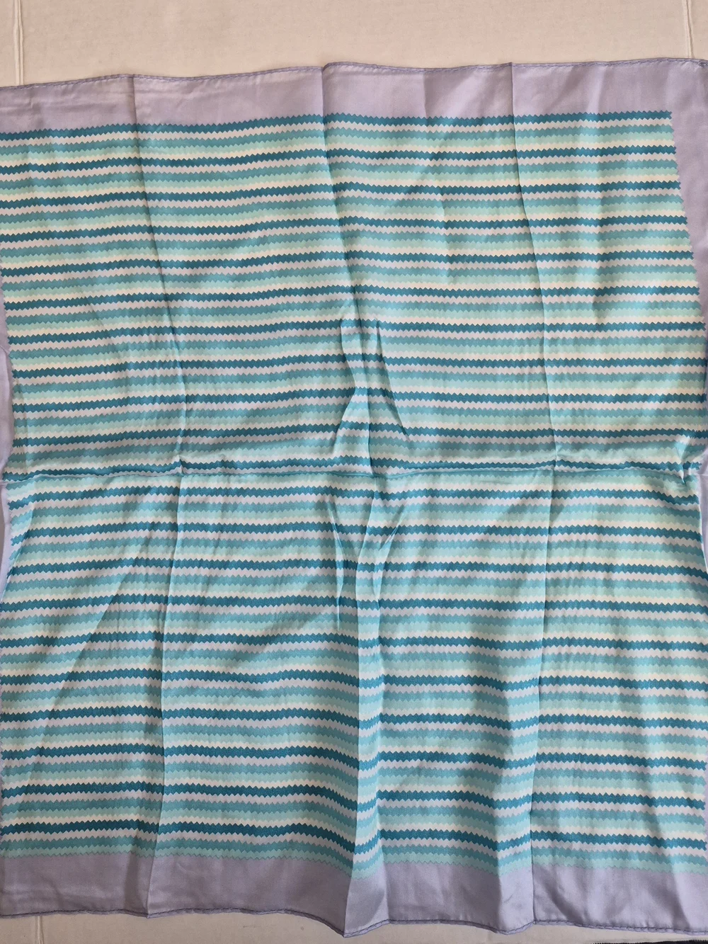 Two Vintage Glentex Lightweight Women's Scarf - Stripe and Floral